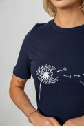 Жіноча футболка з принтом, колір синій, 241R124 - фото № 4