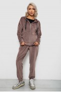 Спортивный костюм женский велюровый  -уценка, цвет мокко, 257R4119-U-4 - фото № 1