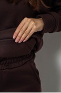 Спортивний костюм жіночий на флісі, колір шоколадний, 257R85 Спортивний костюм жіночий на флісі, колір шоколадний, 257R85 - фото № 5