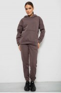 Спортивный костюм женский на флисе, цвет светло-коричневый, 257R85 - фото № 0