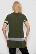 Футболка женская с принтом, цвет хаки, 244R2081 - фото № 3