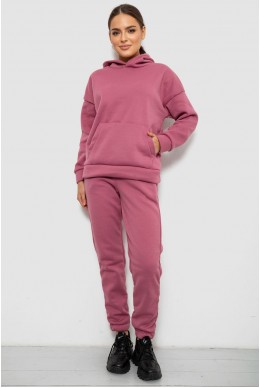 Спортивный костюм женский на флисе, цвет пудровый, 257R85