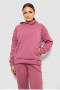 Спортивный костюм женский на флисе, цвет пудровый, 257R85 - фото № 1