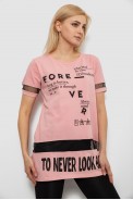Футболка женская с принтом, цвет пудровый, 244R2081 - фото № 2
