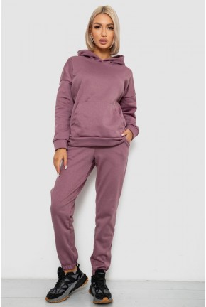 Спортивний костюм жіночий на флісі, колір сливовий, 257R85