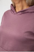Спортивный костюм женский на флисе, цвет сливовый, 257R85 - фото № 4