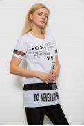 Футболка женская с принтом, цвет белый, 244R2081 - фото № 2