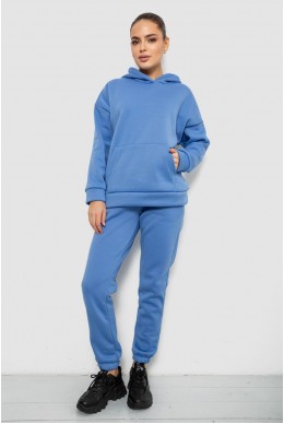 Спортивный костюм женский на флисе, цвет голубой, 257R85