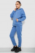 Спортивный костюм женский на флисе, цвет голубой, 257R85 - фото № 2