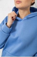 Спортивный костюм женский на флисе, цвет голубой, 257R85 - фото № 4