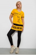 Футболка женская с принтом, цвет желтый, 244R2081 - фото № 1