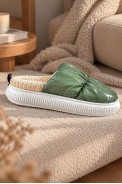 Тапочки мужские домашние, цвет зеленый, 243R12913 - фото № 1