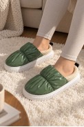 Тапочки мужские домашние, цвет зеленый, 243R12913 - фото № 4