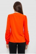 Блуза однотонна  -уцінка, колір червоний, 230R1122-3-U-14 - фото № 3