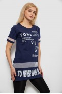 Футболка женская с принтом, цвет синий, 244R2081 - фото № 2