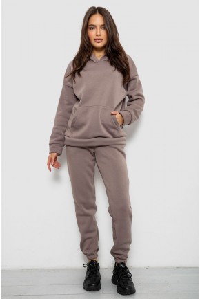 Спортивный костюм женский на флисе, цвет мокко, 257R85