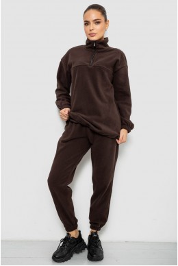Спорт костюм жіночий на флісі, колір шоколадний, 241R2007