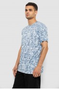 Футболка мужская с принтом, цвет джинс, 244R5552-5 - фото № 2