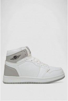 Кроссовки женские зимние на меху, цвет бело-серый, 248RHB470-13