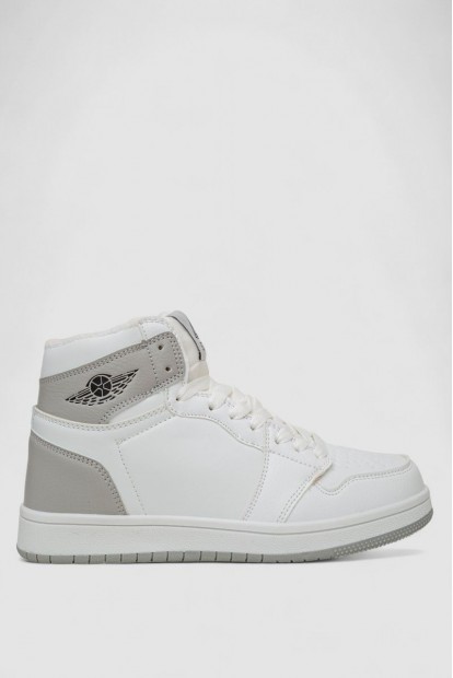 Кроссовки женские зимние на меху, цвет бело-серый, 248RHB470-13