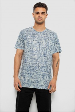 Футболка мужская с принтом, цвет оливковый, 244R5552-5