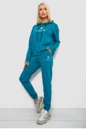 Спортивный костюм женский двухнитка  -уценка, цвет бирюзовый, 214R1419-007-U-6 - фото № 2