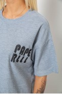 Жіночий костюм футболка та шорти трикотаж, колір сірий, 221R6815 - фото № 4