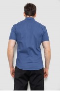 Мужская рубашка с принтом, цвет синий, 186R7015 - фото № 3