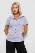 Рубашка классическая в полоску, цвет сиреневый, 230R668 - фото № 0