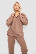 Спорт костюм жіночий на флісі, колір мокко, 241R2007 - фото № 1