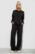 Спортивный костюм женский, цвет черный, 244R1067AG - фото № 0
