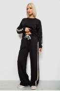 Спортивный костюм женский, цвет черный, 244R1067AG - фото № 2