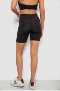 Велотреки женские однотонные, цвет черный, 214R920 оптом - фото № 3