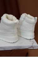 Ботинки женские зимние на меху, цвет белый, 248RMB14 - фото № 3