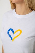 Футболка жіноча з принтом, колір білий, 238R330-1 оптом - фото № 4