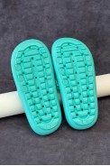 Шлепанцы женские с аппликацией, цвет бирюзовый, 243R5028-1 - фото № 3