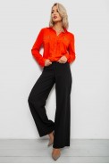 Рубашка женская однотонная, цвет оранжевый, 230R304-1 - фото № 1