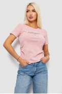 Футболка женская с принтом, цвет розовый, 221R3308 - фото № 0