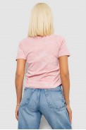 Футболка женская с принтом, цвет розовый, 221R3308 - фото № 3
