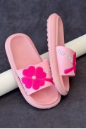 Шлепанцы женские с аппликацией, цвет розовый, 243R5028-1 - фото № 1