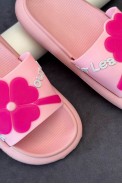 Шлепанцы женские с аппликацией, цвет розовый, 243R5028-1 - фото № 3