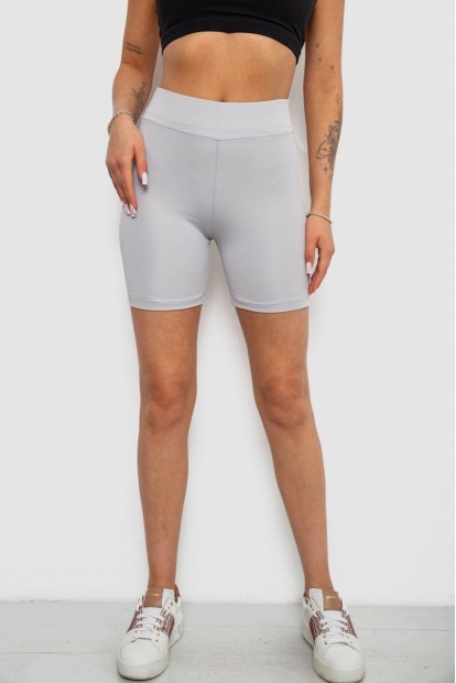 Велотреки жіночі однотонні, колір сірий, 214R920