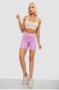 Велотреки женские однотонные, цвет сиреневый, 214R920 оптом - фото № 1