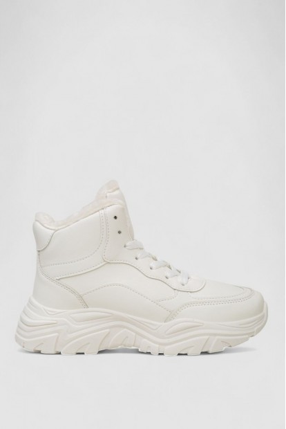 Кросівки жіночі зимові на хутрі  -уцінка, колір білий, 248RDM08-U