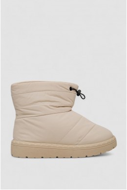 Дутики женские зимние на меху  -уценка, цвет бежевый, 248RFM15-U