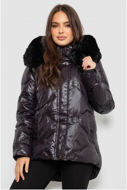 Куртка женская зимняя короткая, цвет коричневый, 244R22-832-1