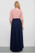 Платье женское софт  -уценка, цвет персиково-синий, 230R79-12-U-4 - фото № 3