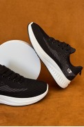 Кросівки чоловічі текстильні, колір чорний, 244RJ1077 оптом - фото № 0