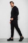 Спортивний костюм чоловічий на флісі  -уцінка, колір чорний, 238R166-U-2 - фото № 2