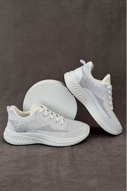 Кроссовки мужские текстильные, цвет белый, 244RJ1077